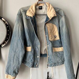 urban oufitters cargo & denim bomber